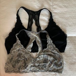 Set of 2 XL Felina lace bralettes